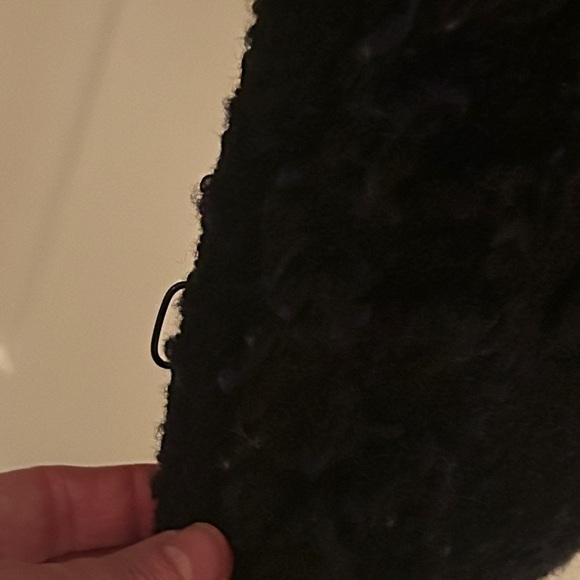 Chanel-Style Serrani Italy Navy Blue Ruffled Boucle Jacket, size 10 - Picture 11 of 12